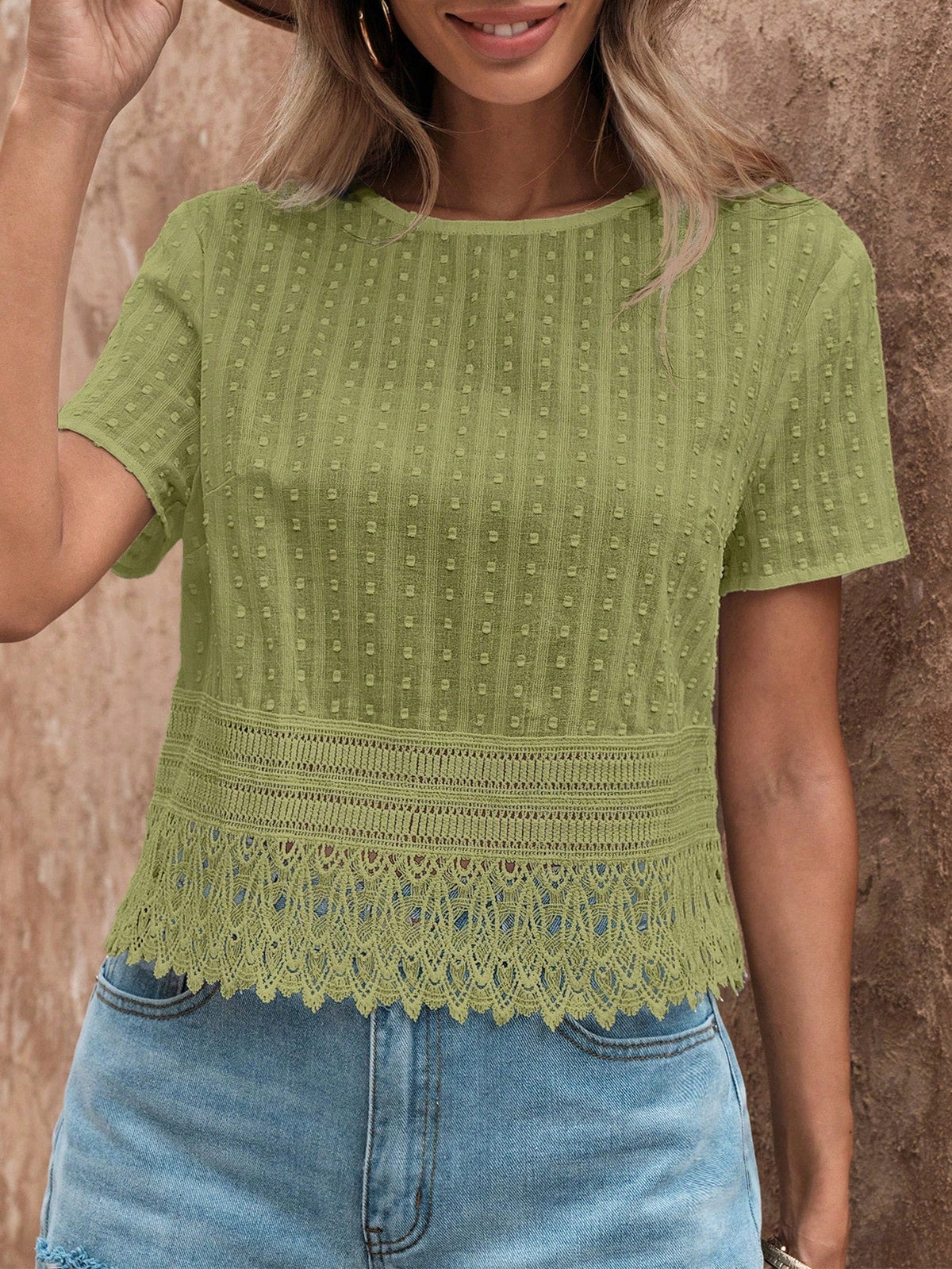 Blusa ponto suíço