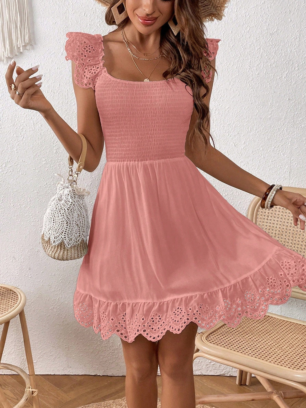 Vestido com renda