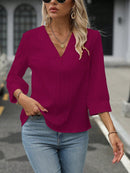 Camisa decote em V