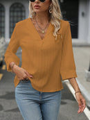 Camisa decote em V