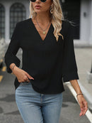 Camisa decote em V