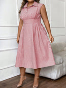 Vestido midi estampado