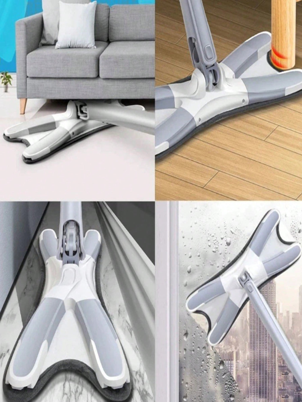 Esfregão Triangular Mop Giratório 360 Ajustável Limpador