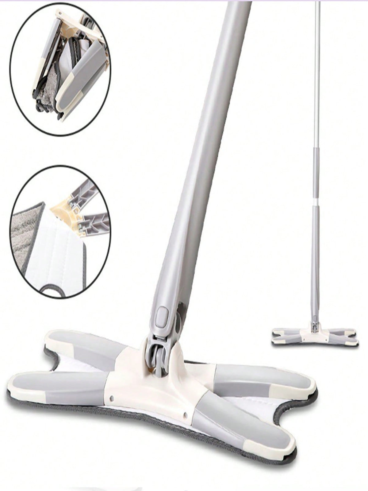 Esfregão Triangular Mop Giratório 360 Ajustável Limpador