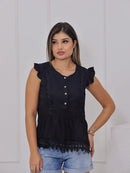 Blusa com babados