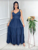 Vestido Jeans Longo