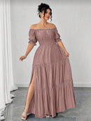 Vestido Longo com Fenda