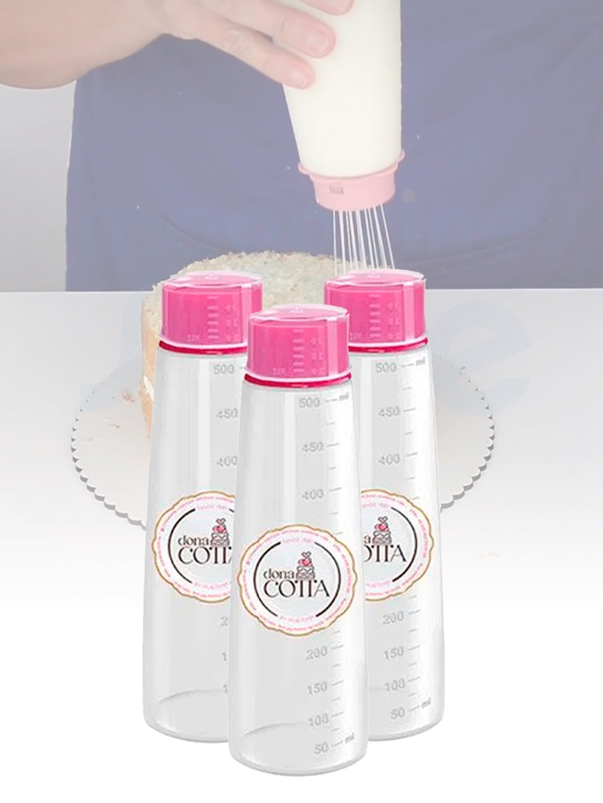 Bisnaga Regador Chuveirinho para Umedecer Bolos Massas 500 Ml
