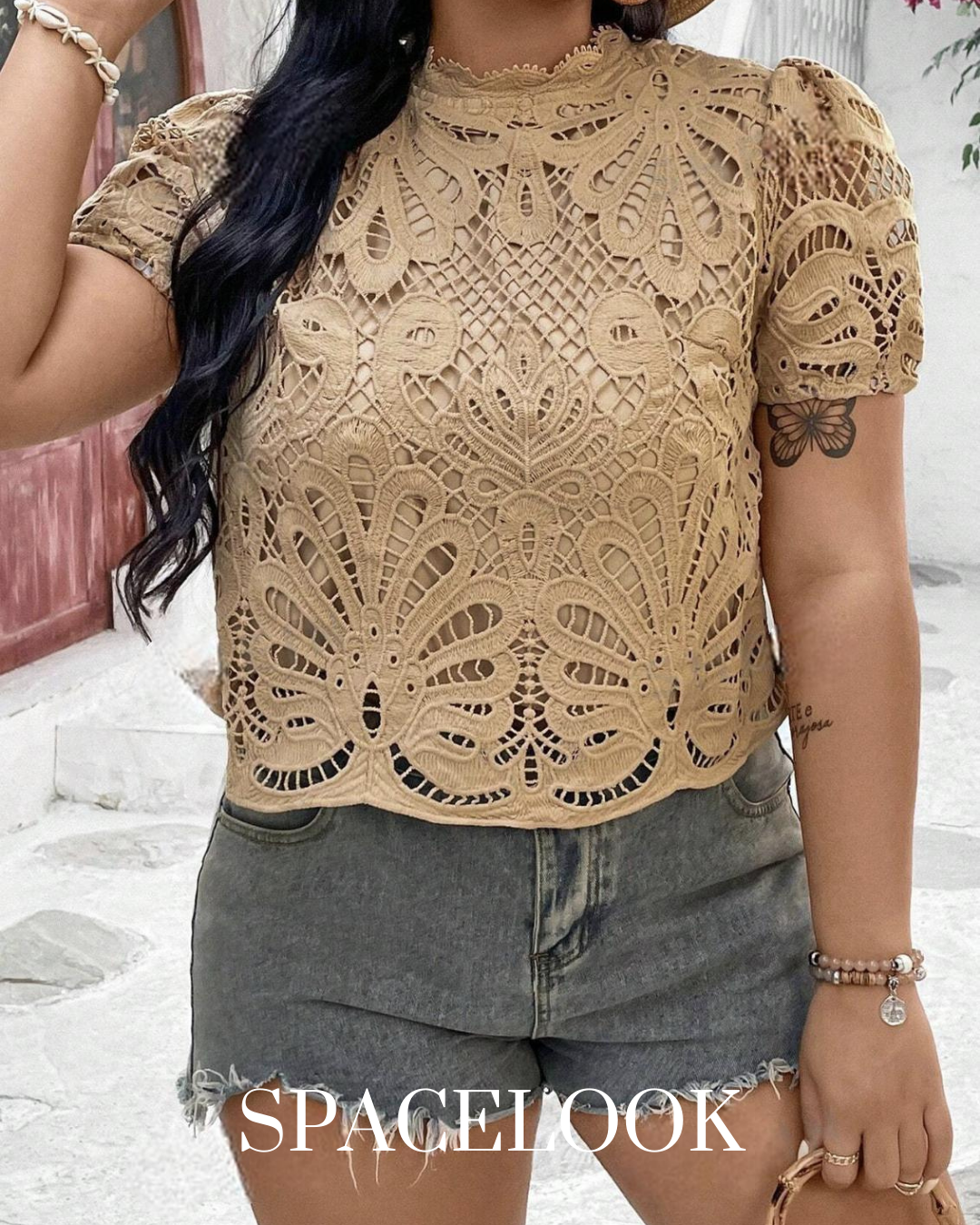 Blusa com renda
