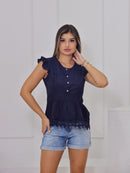 Blusa com babados