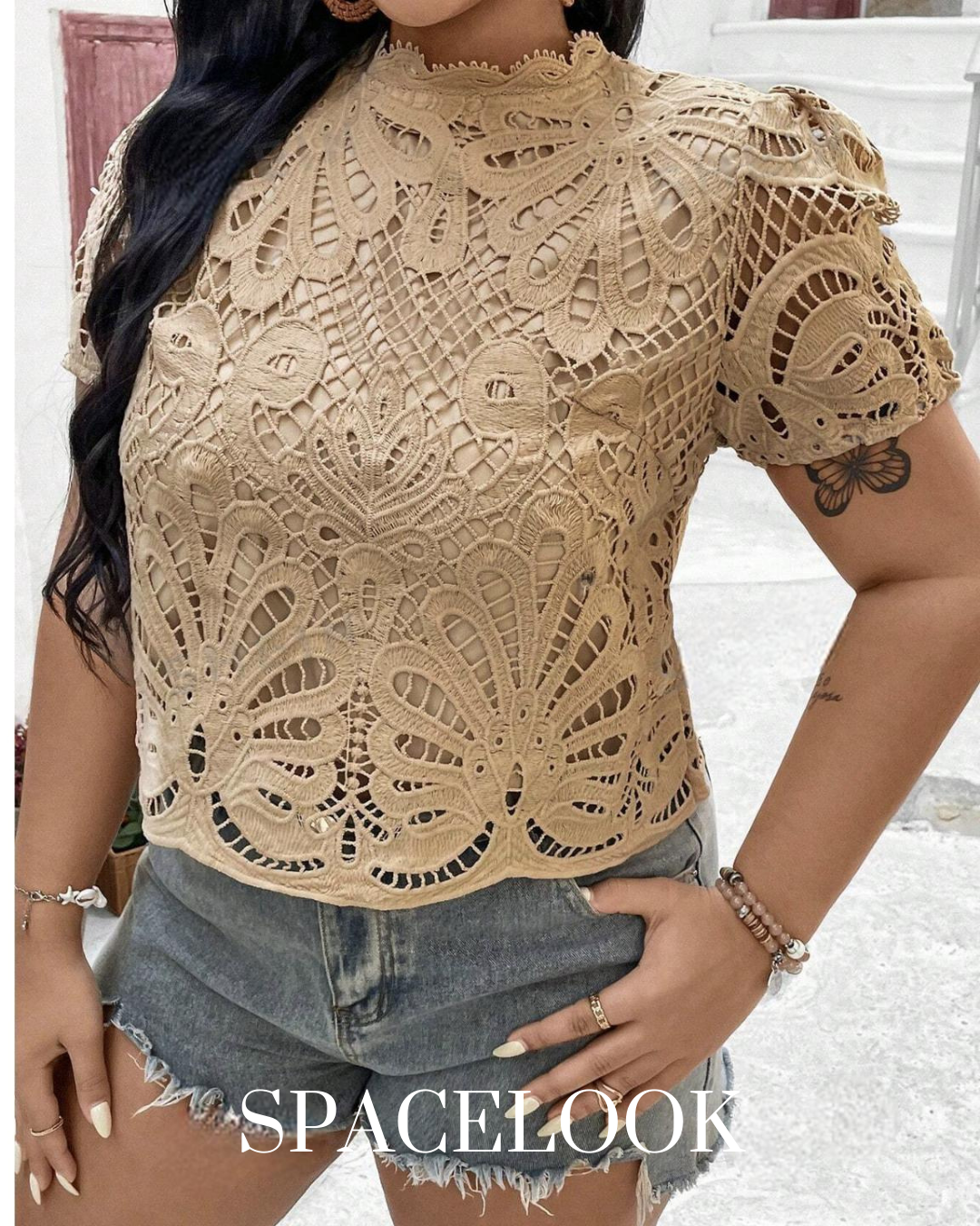 Blusa com renda