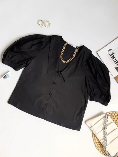 Blusa manga bufante