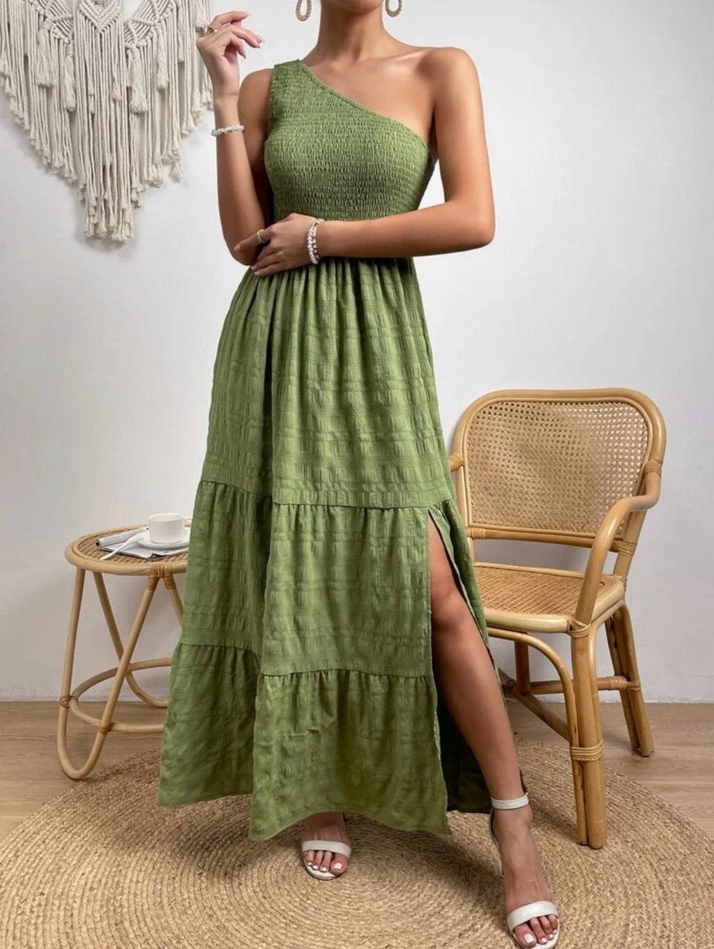 Vestido com fenda