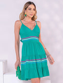 Vestido com ilhós
