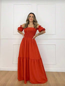Vestido com lastex