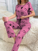 Pijama com calça estampado