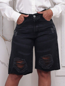 Bermuda jeans feminina