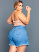 Short saia jeans