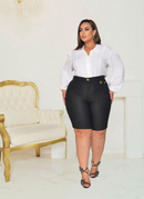 Bermuda jeans luxo