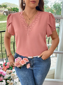 Blusa manga pétala