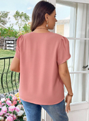 Blusa manga pétala