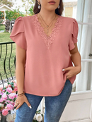 Blusa manga pétala