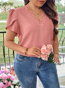 Blusa manga pétala