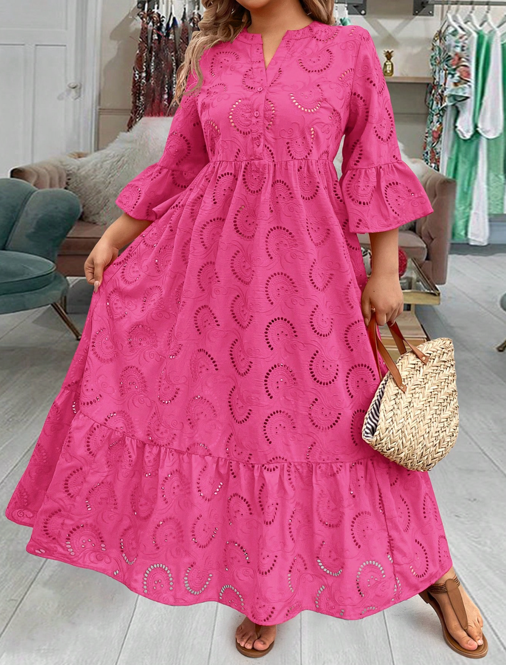 Vestido longo de lese