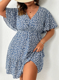 Vestido com decote transpassado