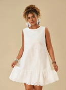 Vestido de lese com babados