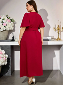 Vestido detalhe de transpasse