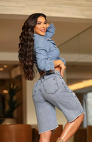 Bermuda jeans moderna