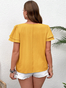 Blusa manga tulipa