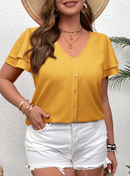 Blusa manga tulipa