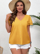 Blusa manga tulipa