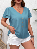 Blusa manga tulipa