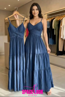 Vestido Jeans Longo