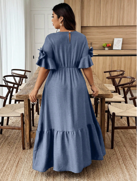 Vestido com babado