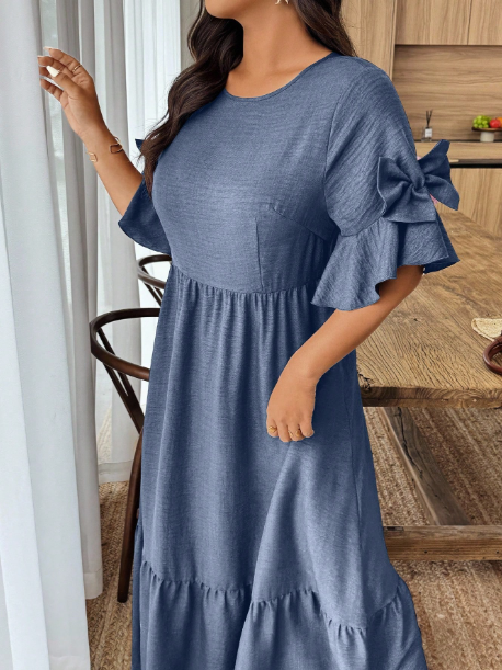Vestido com babado