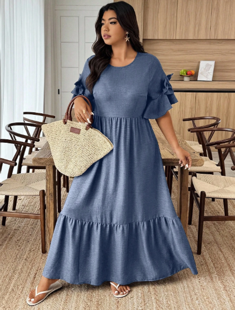 Vestido com babado