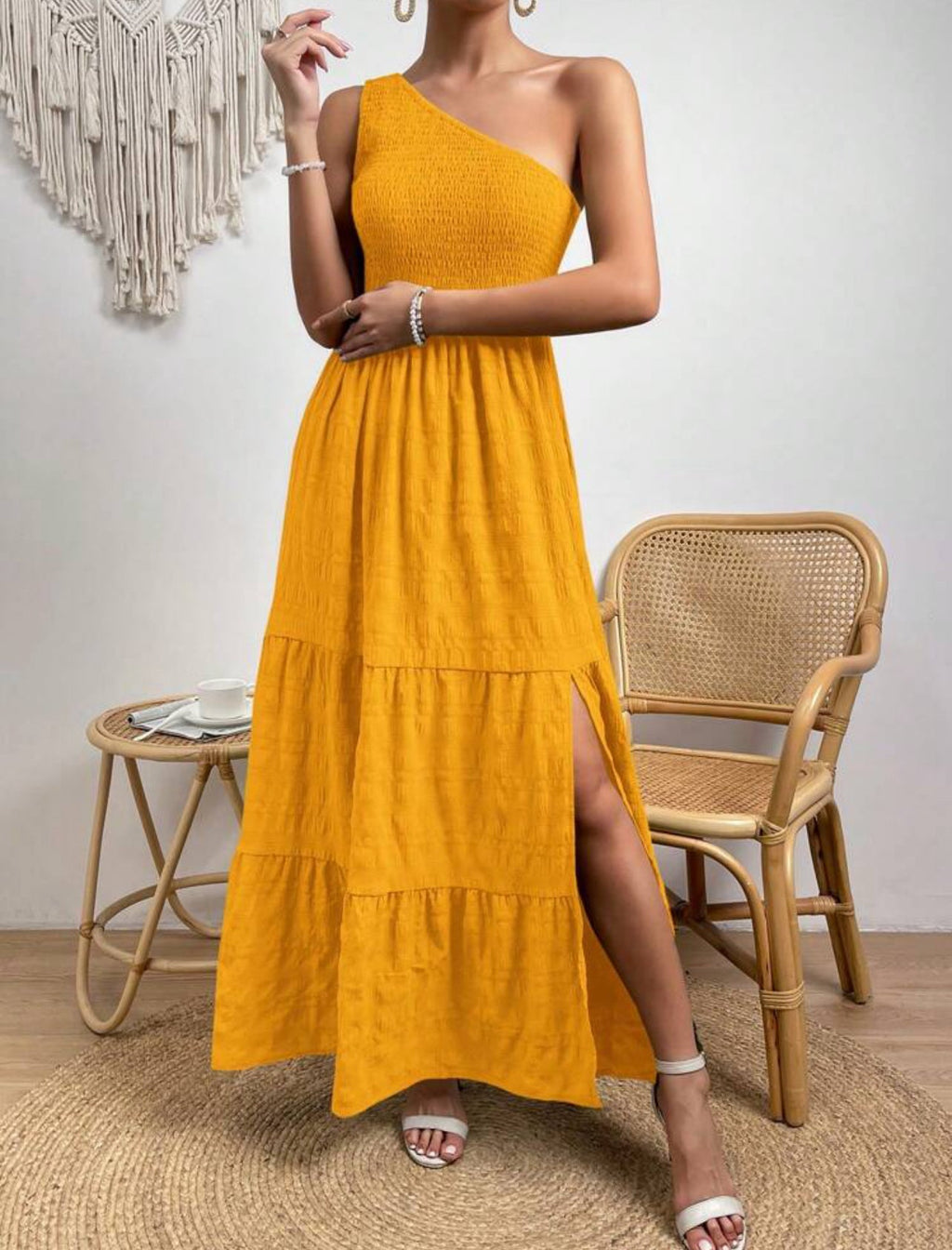 Vestido com fenda