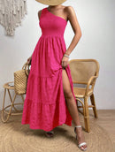 Vestido com fenda