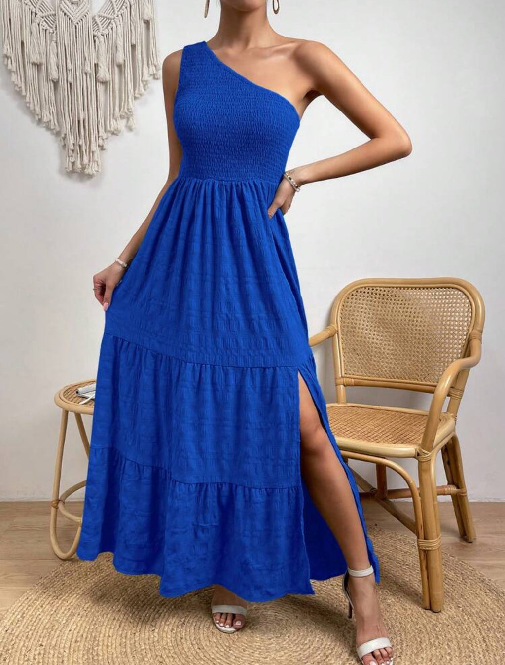 Vestido com fenda