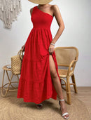 Vestido com fenda