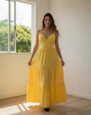 Vestido decote em V