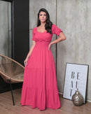 Vestido com Lastex