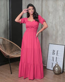 Vestido com Lastex