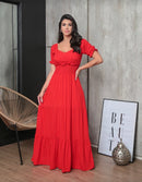 Vestido com Lastex
