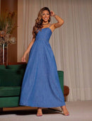 Vestido Jeans Longo