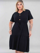 Vestido Comfy com Babados